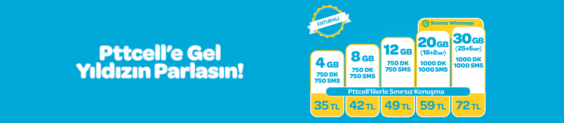  Pttcell Yıldız Tarifeleri Kampanyası